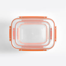 Load image into Gallery viewer, Food Storage Containers - Plastic Sealed Rectangular Set of 5 (400 - 800 - 1400 - 2300 - 4000 ml)