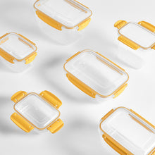 Load image into Gallery viewer, Food Storage Containers - Plastic Sealed Rectangular Set of 5 (400 - 800 - 1400 - 2300 - 4000 ml)
