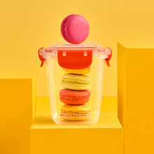 تحميل الصورة في عارض المعرض، حاويات تخزين المواد الغذائية (طقم من 3 - 575 - 1075 و 1900 مل.) - حاويات تخزين مربعة الشكل محكمة الغلق