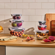 Load image into Gallery viewer, Food Storage Containers - Plastic Sealed Rectangular Set of 5 (400 - 800 - 1400 - 2300 - 4000 ml)