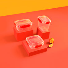Load image into Gallery viewer, Food Storage Containers - Plastic Sealed Rectangular Set of 5 (400 - 800 - 1400 - 2300 - 4000 ml)