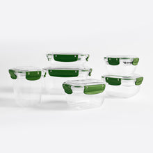 Load image into Gallery viewer, Food Storage Containers - Plastic Sealed Rectangular Set of 5 (400 - 800 - 1400 - 2300 - 4000 ml)