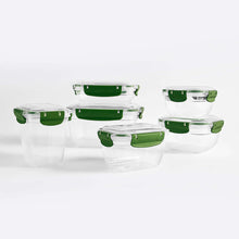 Load image into Gallery viewer, Food Storage Containers - Plastic Sealed Square Set of 3 (500 - 900 - 1500 ml )