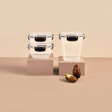 Load image into Gallery viewer, Food Storage Containers - Plastic Sealed Square Set of 3 (500 - 900 - 1500 ml )