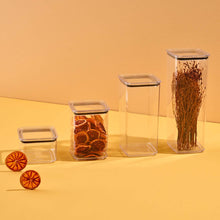 Load image into Gallery viewer, Food Storage Container - Acrylic Transparent Airtight Square Tall Container 1650 ml.