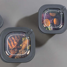 Load image into Gallery viewer, Food Storage Containers - MicroSafe Square stripe (1800 ml.) with Lid