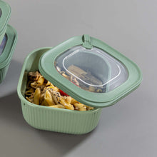 Load image into Gallery viewer, Food Storage Containers - MicroSafe Square stripe (1800 ml.) with Lid
