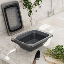 تحميل الصورة في عارض المعرض، Colanders - Sink Strainer & Sifter - Silicone Telescopic Folding Drain Basket, Vegetable & Fruit Colander Strainer With Extendable Handles