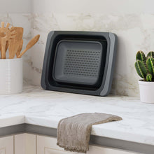 تحميل الصورة في عارض المعرض، Colanders - Sink Strainer & Sifter - Silicone Telescopic Folding Drain Basket, Vegetable & Fruit Colander Strainer With Extendable Handles