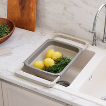 Load image into Gallery viewer, Colanders - Sink Strainer & Sifter - Silicone Telescopic Folding Drain Basket, Vegetable & Fruit Colander Strainer With Extendable Handles