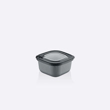 Load image into Gallery viewer, Food Storage Containers - MicroSafe Square stripe (600 ml.) with Lid