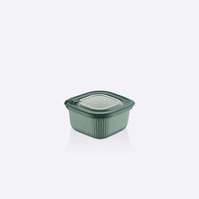 Load image into Gallery viewer, Food Storage Containers - MicroSafe Square stripe (600 ml.) with Lid