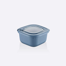 Load image into Gallery viewer, Food Storage Containers - MicroSafe Square stripe (1800 ml.) with Lid