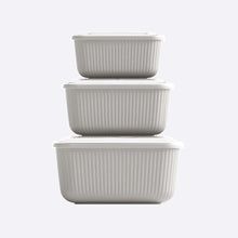 تحميل الصورة في عارض المعرض، أوعية تخزين الطعام البلاستيكية - مجموعة تخزين دائرية محكمة الغلق من 3-400 مل ، 800 مل. & 1350 مل.