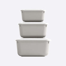 تحميل الصورة في عارض المعرض، أوعية تخزين الطعام البلاستيكية - مجموعة تخزين دائرية محكمة الغلق من 3-400 مل ، 800 مل. & 1350 مل.