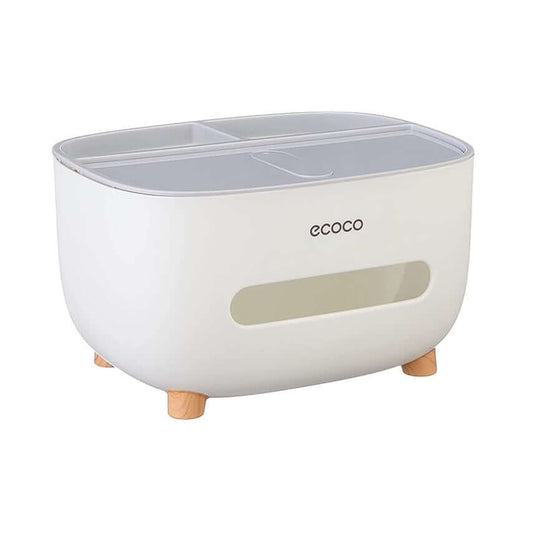 Tissue Box - Tissue Box Holder/Cover with 4 storage compartments