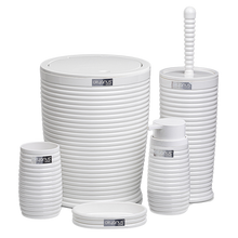 تحميل الصورة في عارض المعرض، طقم اكسسوارات الحمام ، طقم حمام ديكور 5 قطع (Elegance) - مجموعة Ocean home - إطار صلب