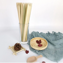 Load image into Gallery viewer, Bamboo Skewers (30cm Flat) Sticks for BBQ Grilling - 24 Bamboo Skewers Stick