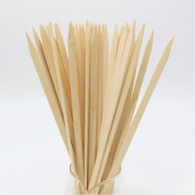 Load image into Gallery viewer, Bamboo Skewers (30cm Flat) Sticks for BBQ Grilling - 24 Bamboo Skewers Stick