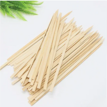 Load image into Gallery viewer, Bamboo Skewers (30cm Flat) Sticks for BBQ Grilling - 24 Bamboo Skewers Stick
