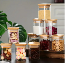 Load image into Gallery viewer, Glass Jar Set - 12 x 200 ml. Glass Jar Set With Wooden Lids