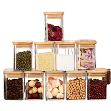 Load image into Gallery viewer, Glass Jar Set - 12 x 200 ml. Glass Jar Set With Wooden Lids