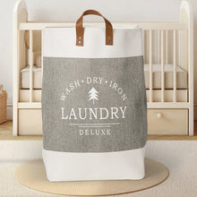 Load image into Gallery viewer, Laundry Bags - Big Laundry Bag with Handle with leather handle