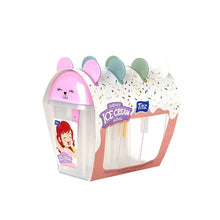 تحميل الصورة في عارض المعرض، Colorful ice cream mold set with 4 individual molds, designed for homemade treats and fun family activities.