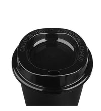Load image into Gallery viewer, Cups/Mugs/Jars/Jugs - Plastic Reusable Coffee Cup with Lid - Termo Cup - 473 ml. Travel Mug lid with caution marking.