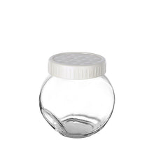 Load image into Gallery viewer, Cups/Mugs/Jars/Jugs - Glass Jar Set - 3 x 500 ml. - Tilted Glass Jar Set With Lids