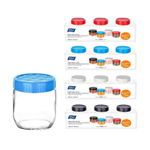 Load image into Gallery viewer, Glass Jar Set - 3 x 300 ml. Glass Jar Set With Airtight Lids