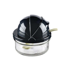 Load image into Gallery viewer, Glass Jar With Shutter & Spoon - 420 ml. Glass Jar