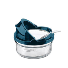 Load image into Gallery viewer, Glass Jar With Shutter & Spoon - 420 ml. Glass Jar