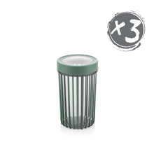 تحميل الصورة في عارض المعرض، أوعية تخزين الطعام بغطاء لولبي - طقم من 3 قطع × 1100 مل. حاويات التخزين