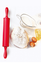 Load image into Gallery viewer, Pastry Rolling Pin - Silicone Dough Roller Pin With Handles ( 48 cm )