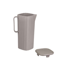 Load image into Gallery viewer, Cups/Mugs/Jars/Jugs - Reusable Square shape Plastic Jug with lid cover - 125 X 165 X 250 mm