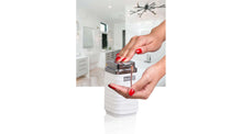 Load image into Gallery viewer, Bathroom Accessory Set - Luna 400ml. Decor Bathroom Soap Dispenser - Silver Frame