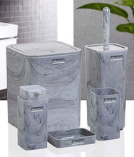 Load image into Gallery viewer, Bathroom Accessories Set - 5 Pcs Decor Bathroom Set (Stella Marble) - Solid Frame