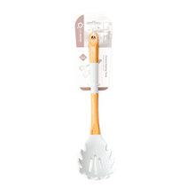 Load image into Gallery viewer, Spatulas/Utensils - Silicone Pasta Server with Wooden Handle