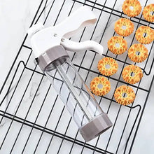 Load image into Gallery viewer, Cookie Press Gun Kit Set Stainless Steel Spritz Cookie Maker Machine for DIY Baking with 13 Discs and 6 Icing Decorating Nozzles for DIY Biscuit Maker and Decoration