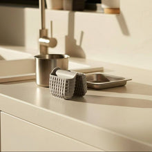 Load image into Gallery viewer, Mini Silicone Oven Mitts Pot Holders - 1 Pc Premium Silicone Tray Grabber on a kitchen countertop.