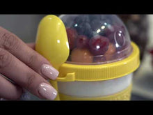 Load and play video in Gallery viewer, Cups/Mugs/Jars/Jugs - Take'N Go Yoghurt Box with Spoon - 600 ml with spoon and colorful fruits inside.