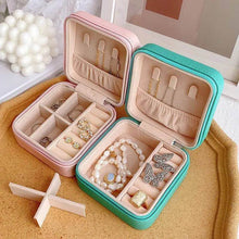 Load image into Gallery viewer, Makeup, Jewelry & accessories Organizers - Portable Multi-Layer Leather Travel case - Small Box