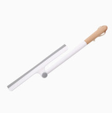 Load image into Gallery viewer, 360° rotating squeegee with wooden handle for streak-free window cleaning, ideal for glass and shower doors.