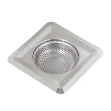 Load image into Gallery viewer, Sink Garbage Strainer - Square Hair Catcher for Showers - Kitchen Sink Plug Strainers Drain Hair Catcher Stainless Steel
