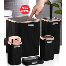 تحميل الصورة في عارض المعرض، Bathroom Accessories Set - 5 Pcs Decor Bathroom Set (Stella) - Copper Frame