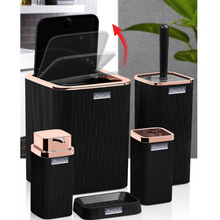 تحميل الصورة في عارض المعرض، Bathroom Accessories Set - 5 Pcs Decor Bathroom Set (Stella) - Copper Frame