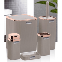 Load image into Gallery viewer, Bathroom Accessories Set - 5 Pcs Decor Bathroom Set (Stella) - Copper Frame