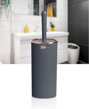 Load image into Gallery viewer, Bathroom Accessories Set - Toilet Brush and Holder (Stripped) - Copper Frame