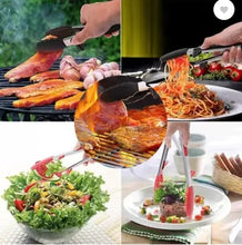 Load image into Gallery viewer, Tong / Grabber - Silicone Serving & Cooking Locking Tong With Built-in Stands